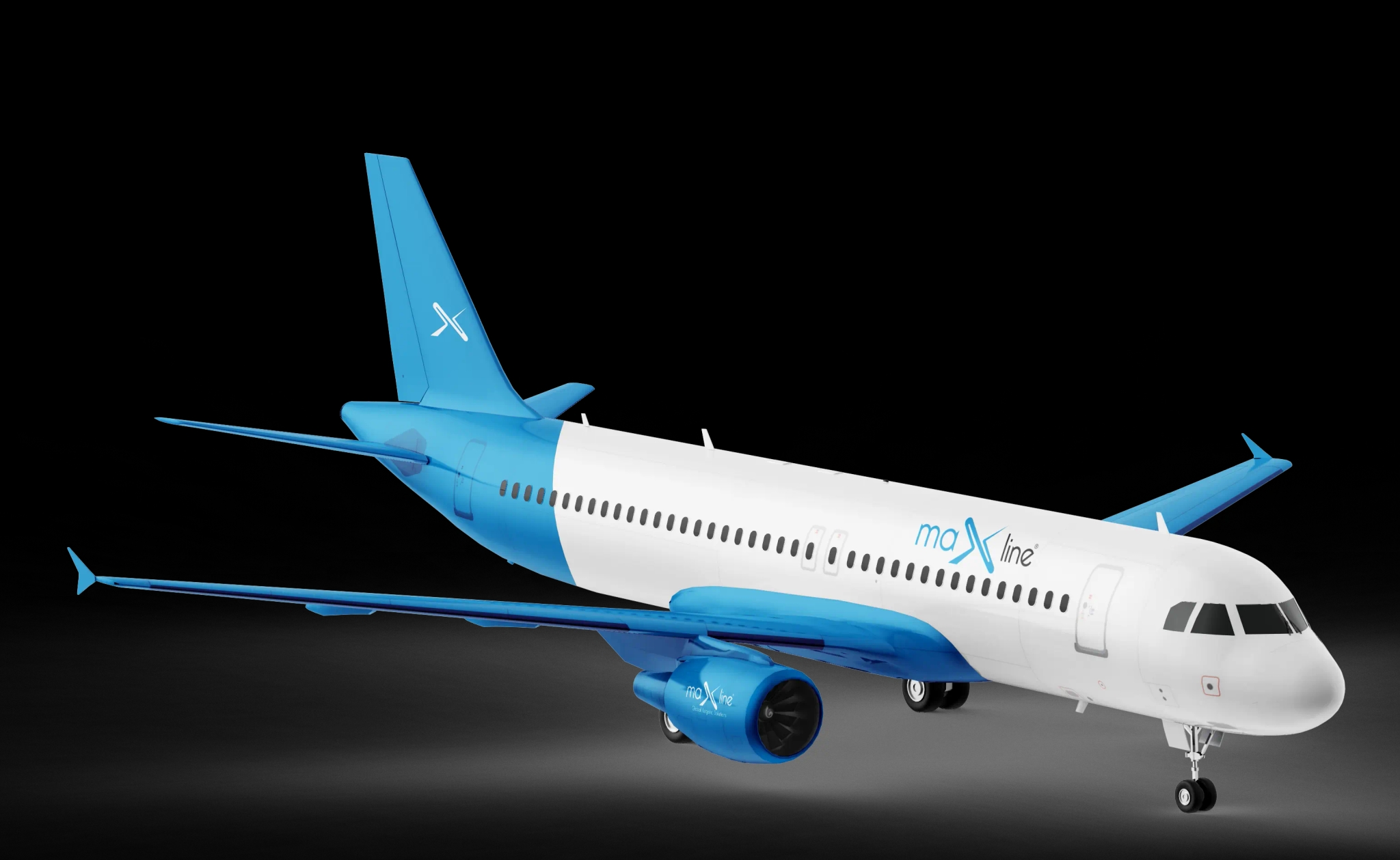 Cargo plane representing Maxline Global's air freight capabilities